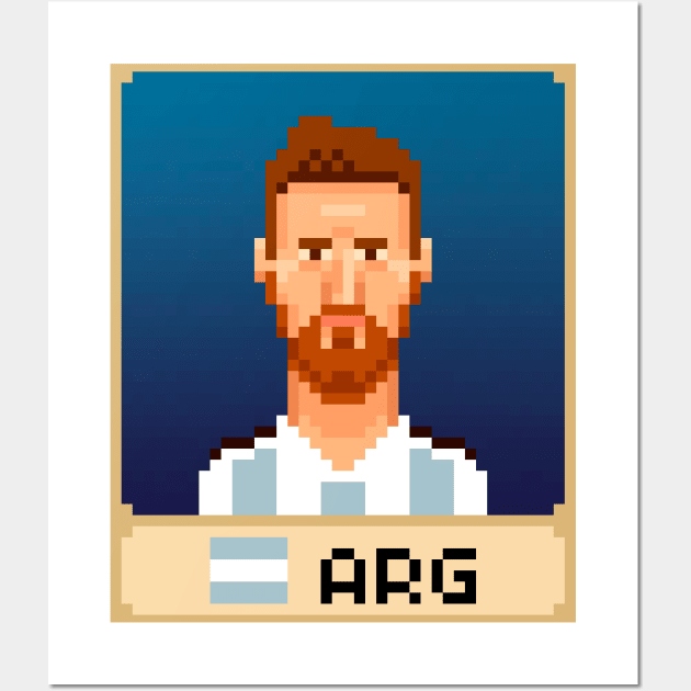 Messi Wall Art by PixelFaces